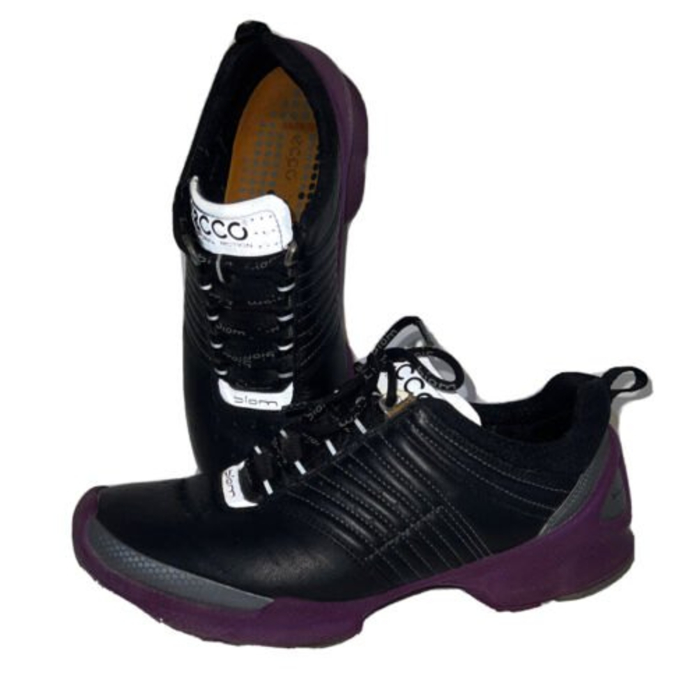 ECCO Biom 7.5 Fjuel Racer Natural Motion Orthotic  Running Sneakers black/Purple